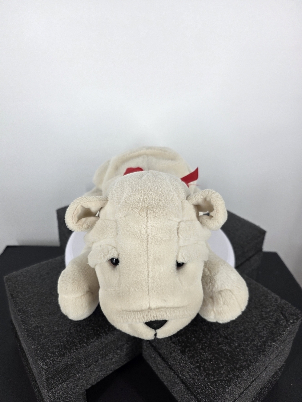 Vintage Ty Beanie Buddy Wrinkles Shar Pei Dog Plush 1998 Large 13” No Swing Tag